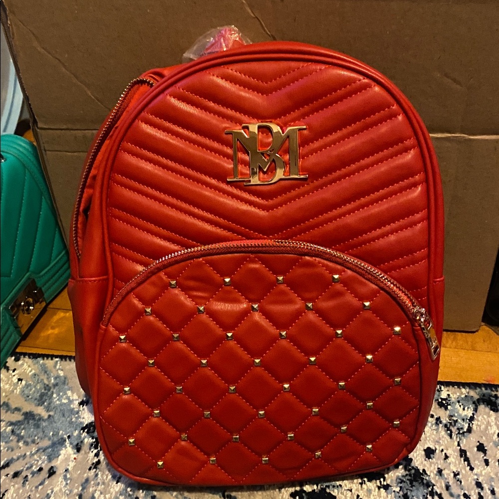NWT Badgley Mischka Studded Pocket Backpack